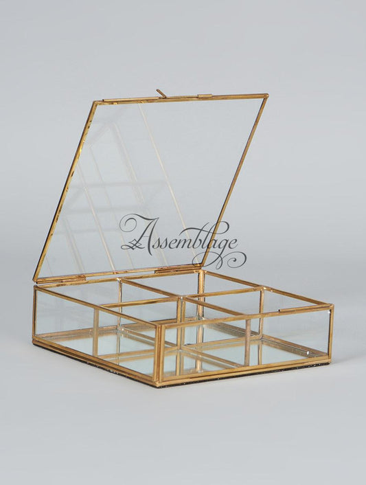 Four Compartment Glass Box