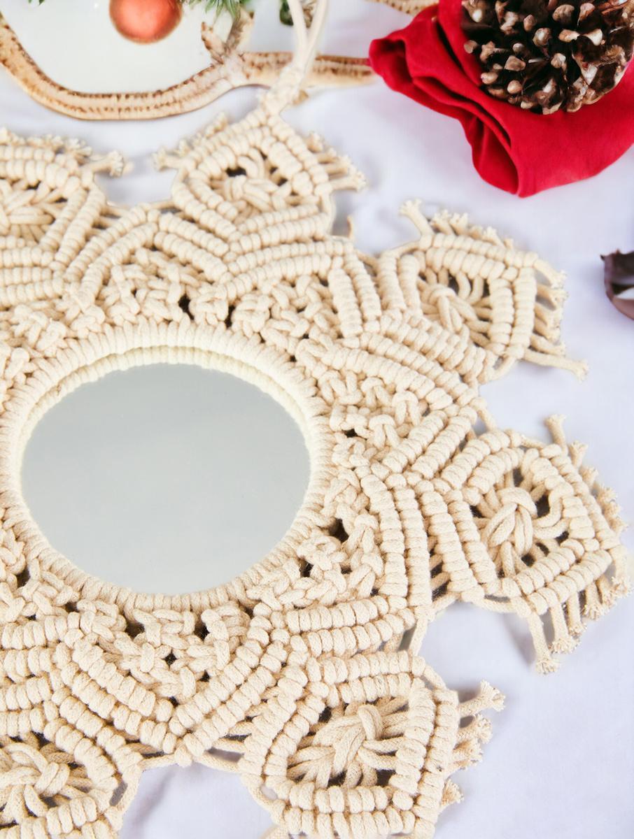 Bohemian Macrame Mirror Hanging