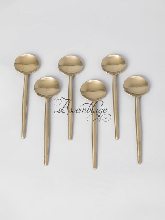 Gold Cutipol Cutlery Set of 6 Spoons