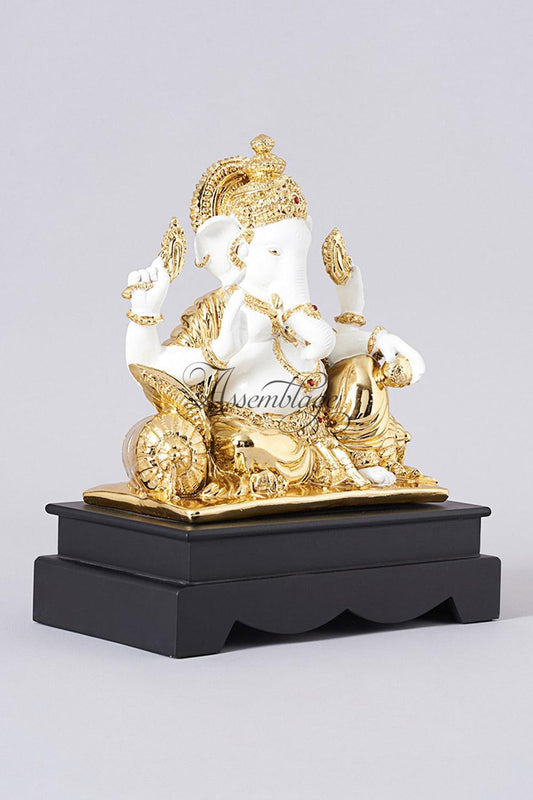 Gold Electroplated Large Ganesha Idol