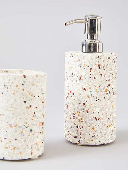 Ivory Terrazzo Bathroom Set