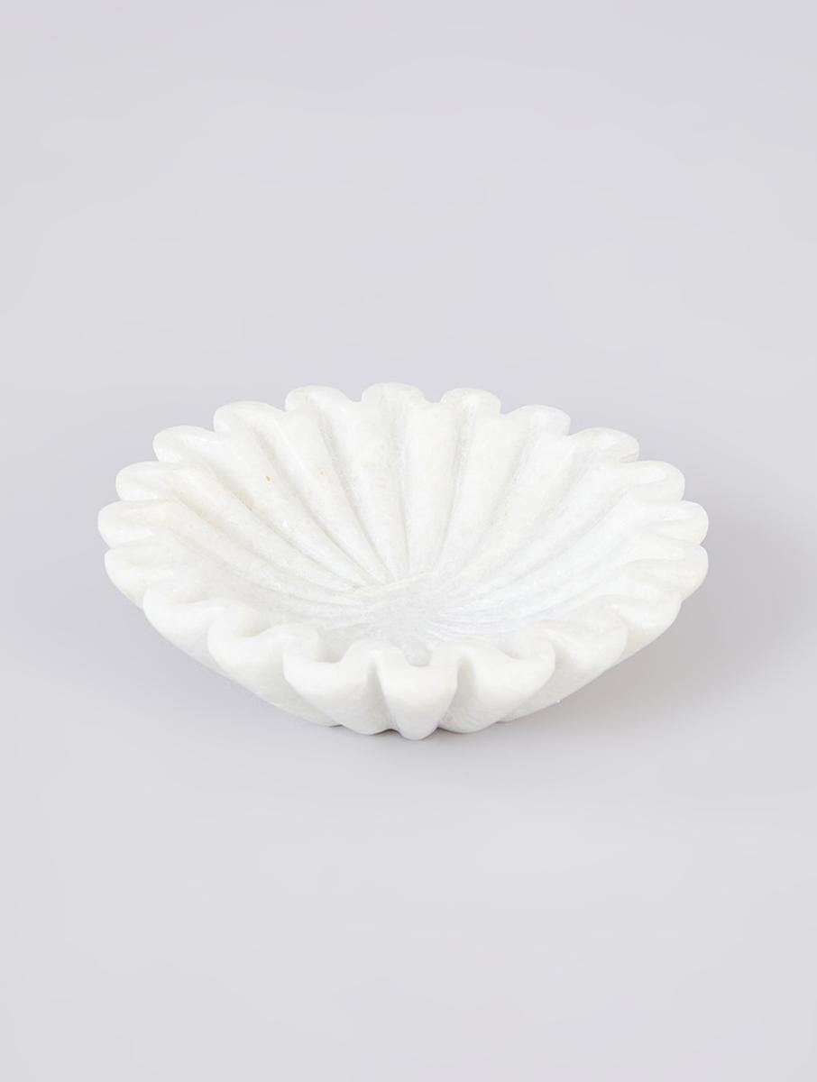 Fluted Marble Urli Bowl