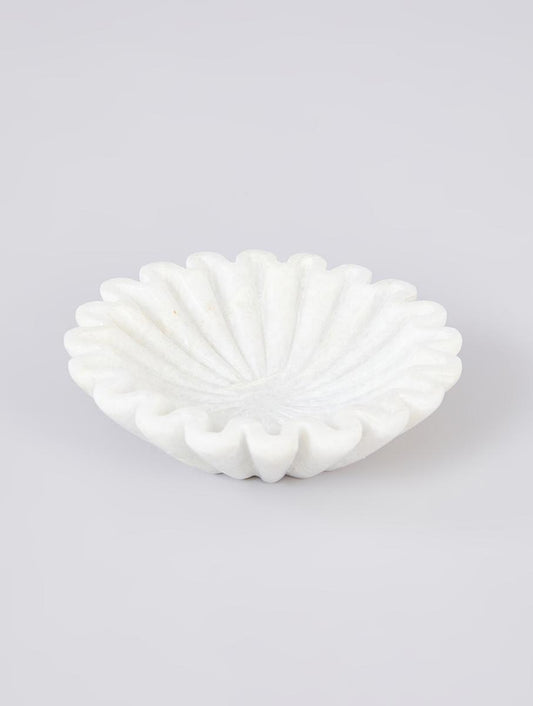 Fluted Marble Urli Bowl