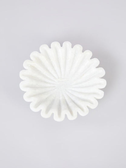 Fluted Marble Urli Bowl