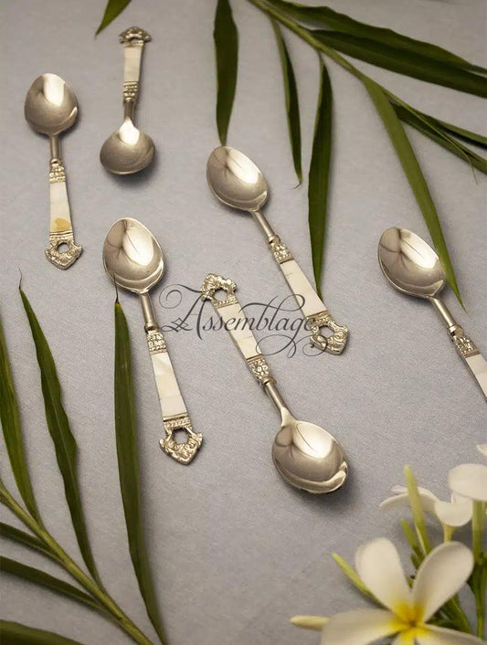 Mother of Pearl Taj Spoon Set of 6