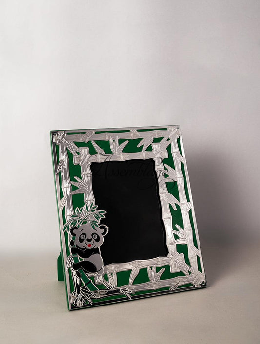 Panda Cub Silver Plated Photo Frame