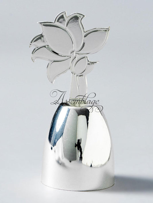 Silver Plated Lotus Small Bell