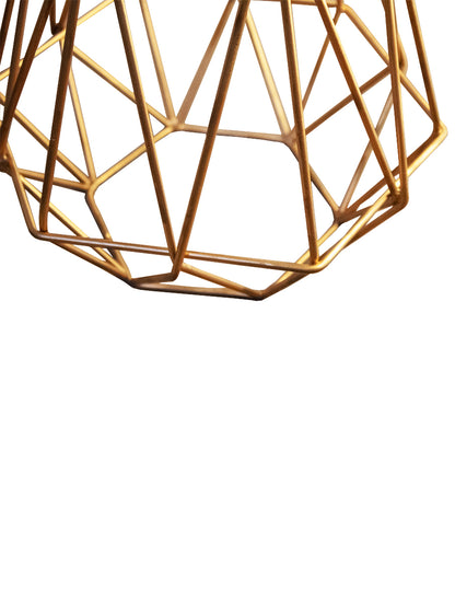 Hexagonal White Wired Cake Stand